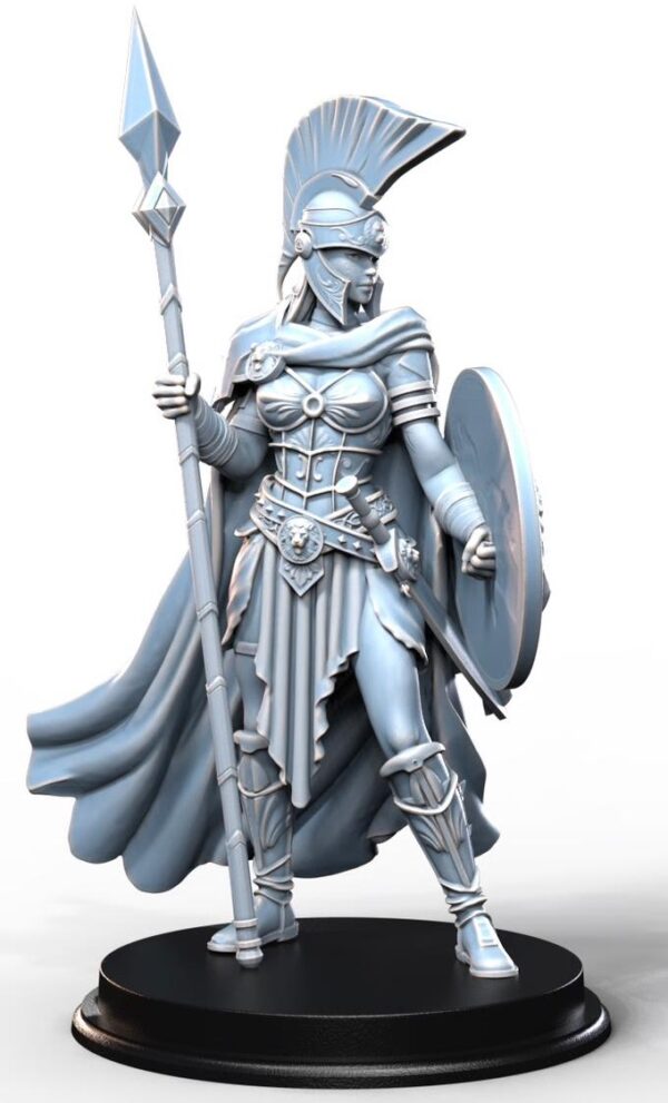 il_fullxfull.7217795310_ajjw.jpg Spartan Warrior Girl |TTRPG DnD Miniature |32mm - 75mm Resin Figure | Greek Female Fighter Themistra