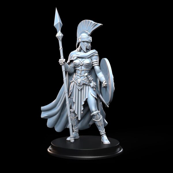 il_fullxfull.7218161556_nh3q.jpg Spartan Warrior Girl |TTRPG DnD Miniature |32mm - 75mm Resin Figure | Greek Female Fighter Themistra