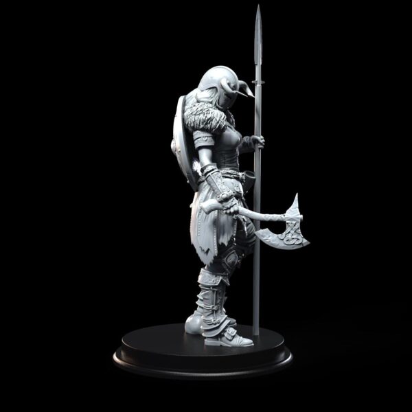 Norse Valkyrie | TTRPG DnD Miniature | 32mm - 75mm Resin Figure | Viking Female Warrior Göll