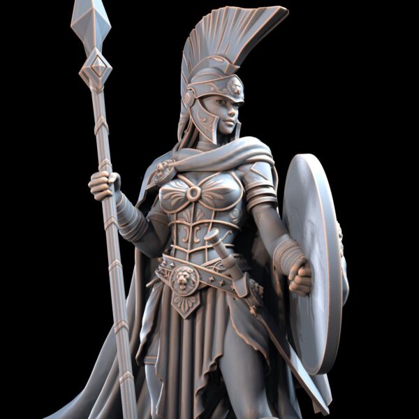 il_fullxfull.7266128505_b8kz.jpg Spartan Warrior Girl |TTRPG DnD Miniature |32mm - 75mm Resin Figure | Greek Female Fighter Themistra