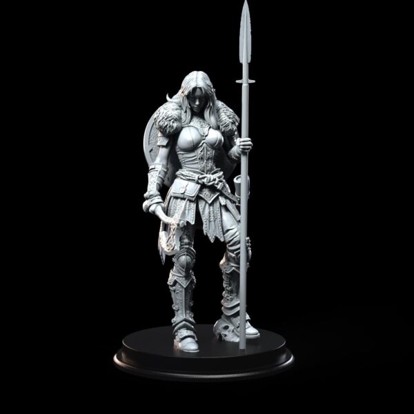 Norse Valkyrie | TTRPG DnD Miniature | 32mm - 75mm Resin Figure | Viking Female Warrior Göll