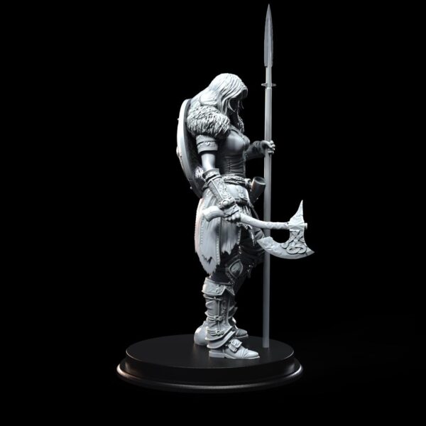 Norse Valkyrie | TTRPG DnD Miniature | 32mm - 75mm Resin Figure | Viking Female Warrior Göll