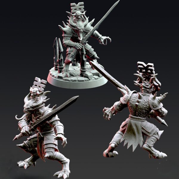 il_fullxfull.7427475128_pwp5.jpg 3x Dark Fantasy Daemon Heroes | TTRPG DnD Miniatures | 32mm Resin Figures War Lesser| 3DPrint