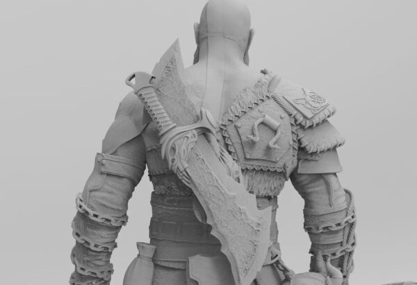 il_fullxfull.7581353528_in3s.jpg Battle Hero Spartan Warrior 3D Printed Resin Figure - Fantasy Collectible