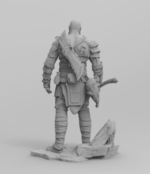 il_fullxfull.7581354274_2vx2.jpg Battle Hero Spartan Warrior 3D Printed Resin Figure - Fantasy Collectible