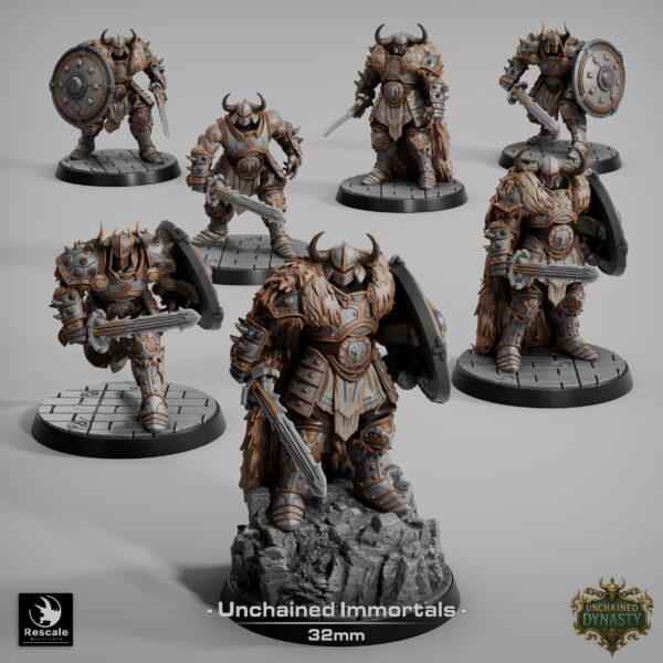 il_fullxfull.7585573032_24am.jpg 26x Fantasy Warriors Set | TTRPG DnD Miniatures | 32mm Scale Games | Unchained Immortals