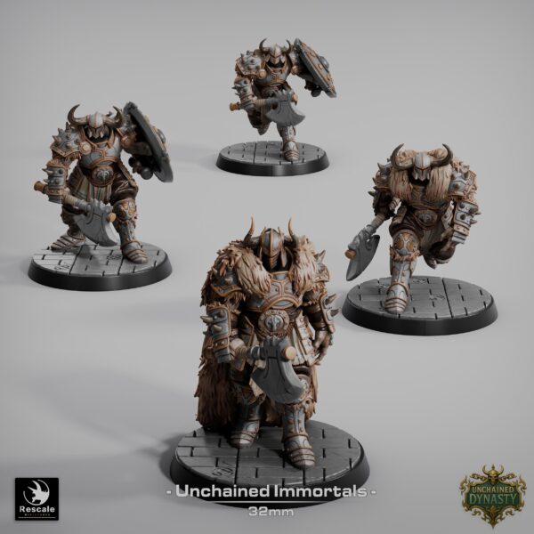 il_fullxfull.7633520547_ctc5.jpg 26x Fantasy Warriors Set | TTRPG DnD Miniatures | 32mm Scale Games | Unchained Immortals