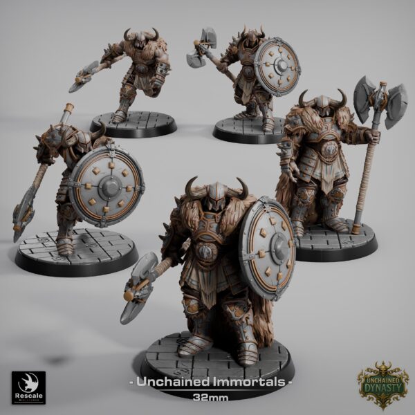 il_fullxfull.7633520557_4n8z.jpg 26x Fantasy Warriors Set | TTRPG DnD Miniatures | 32mm Scale Games | Unchained Immortals