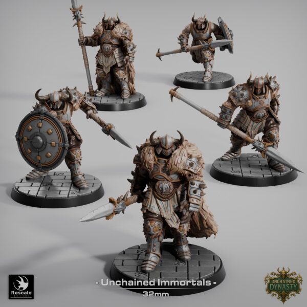 il_fullxfull.7633520717_5dcb.jpg 26x Fantasy Warriors Set | TTRPG DnD Miniatures | 32mm Scale Games | Unchained Immortals