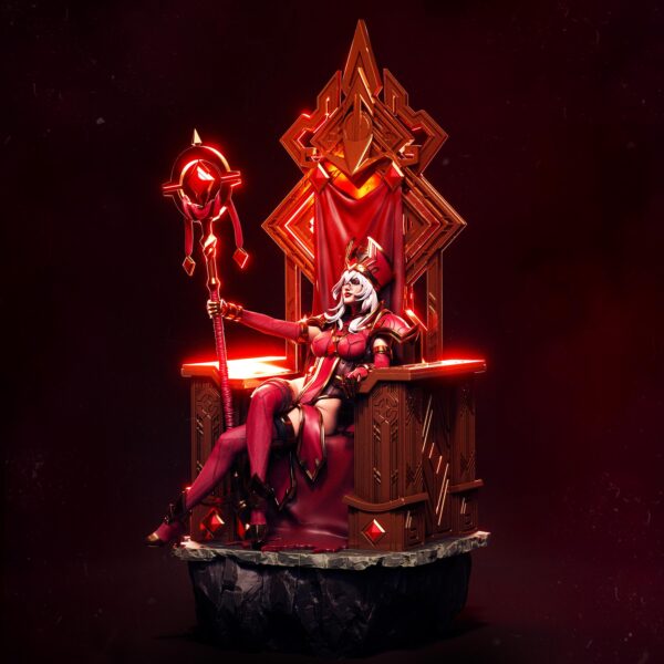 il_fullxfull.7692524866_dpcu.jpg Sally Scarlet Crusade 3D Printed Resin Figure - Fantasy Collectible