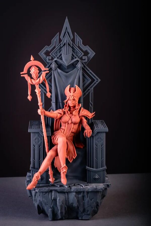 il_fullxfull.7692525410_6nfe.jpg Sally Scarlet Crusade 3D Printed Resin Figure - Fantasy Collectible