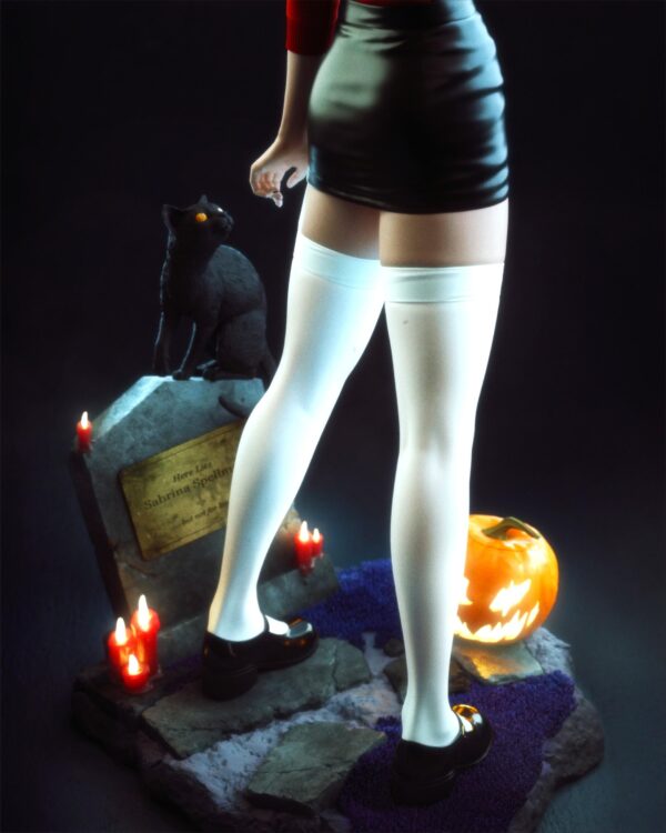 il_fullxfull.7695109128_6in7.jpg Sabrina 3D Printed Resin Figure - Fantasy Collectible