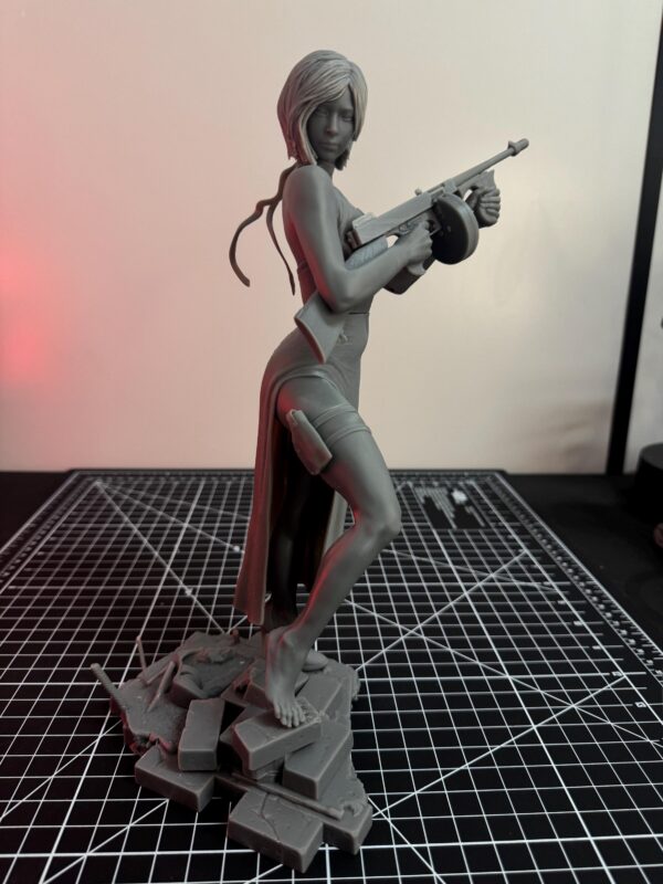 Agent Ada 3D Printed Resin Figure - Pin Up Collectible