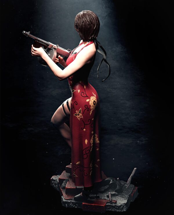 Agent Ada 3D Printed Resin Figure - Pin Up Collectible