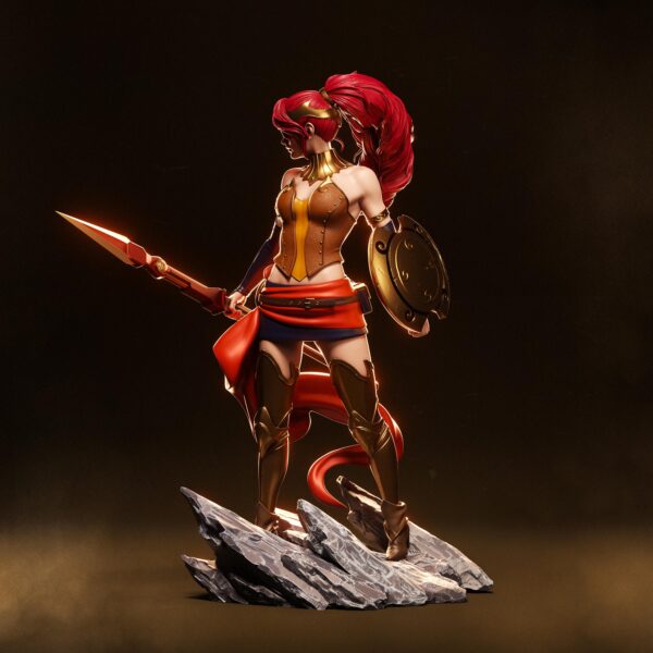 il_fullxfull.7695396576_cthj.jpg Pyrrha Nikos Resin Figure | RWBY Collectible Action Character | Garage Kit | Unpanted 3D Printed