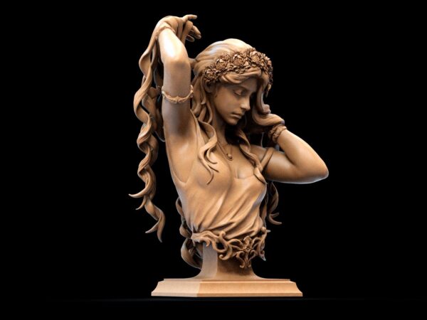 Aphrodite Greek Goddess 3D Printed Resin Bust - Stunning Collectible
