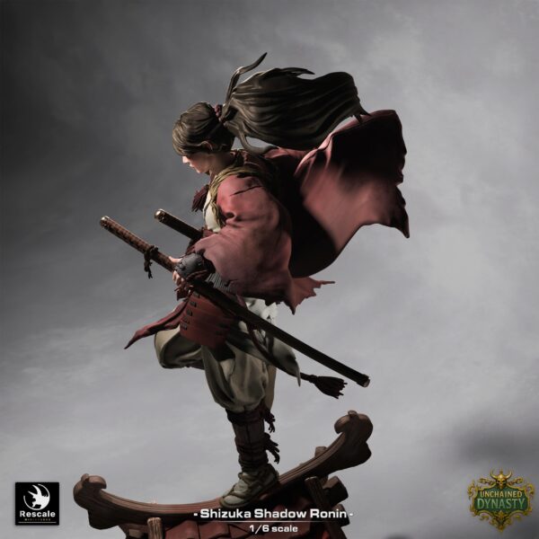 il_fullxfull.7714665272_2xvd.jpg Shizuka Shadow Resin Figure |Fantasy Female Samurai Ronin Collectible | Garage Kit | Unpainted 3D Print