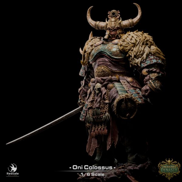 Oni Warrior Colossus XL 3D Printed Resin Figure - Fantasy Warrior Collectible