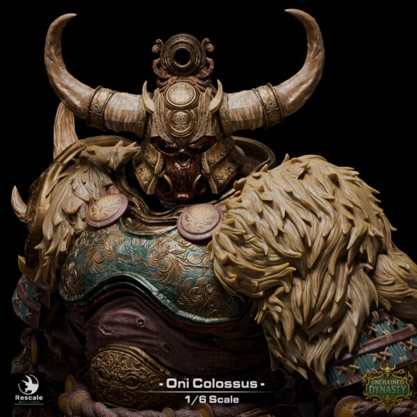 Oni Warrior Colossus XL 3D Printed Resin Figure - Fantasy Warrior Collectible