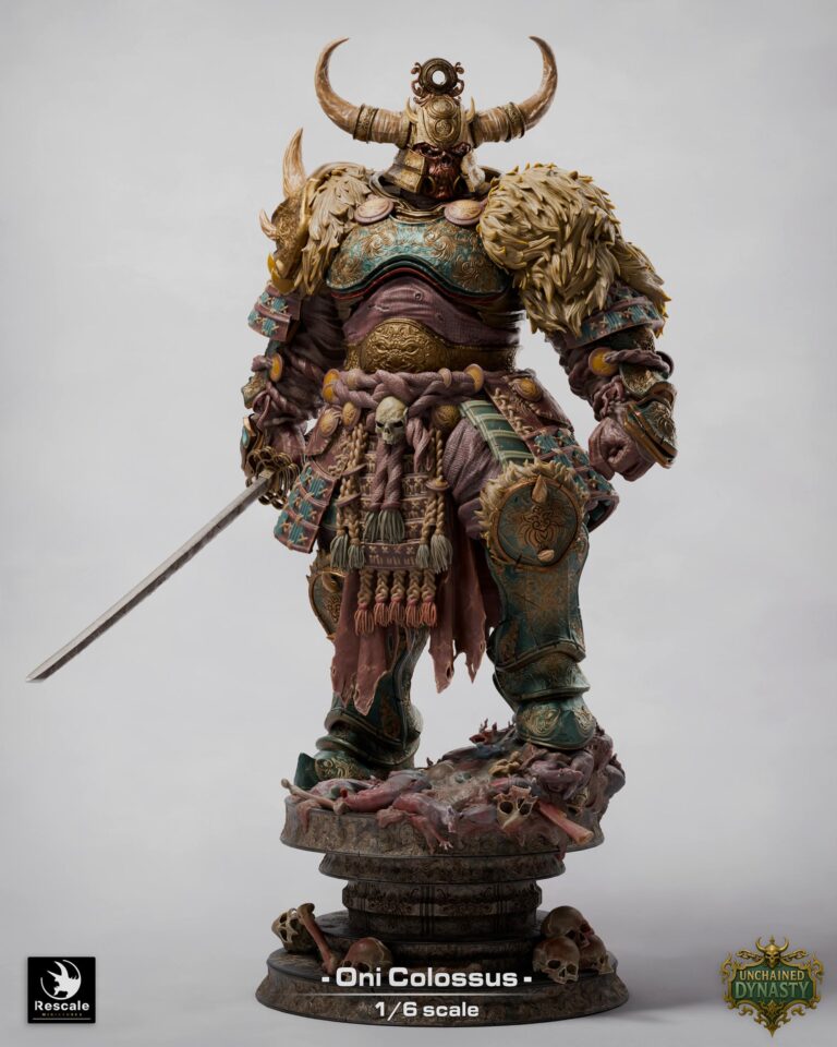 Oni Warrior 3D Printed Resin Figure - Fantasy Warrior Collectible