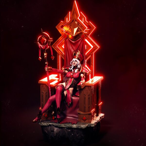 il_fullxfull.7740471711_pdbw.jpg Sally Scarlet Crusade 3D Printed Resin Figure - Video Game Collectible
