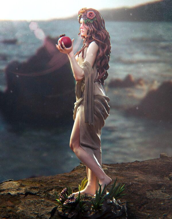 il_fullxfull.7740932387_jt1i.jpg Persephone Greek Goddess 3D Printed Resin Figure - Stunning Collectible