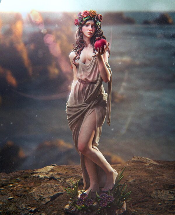 il_fullxfull.7740932521_h5kt.jpg Persephone Greek Goddess 3D Printed Resin Figure - Stunning Collectible