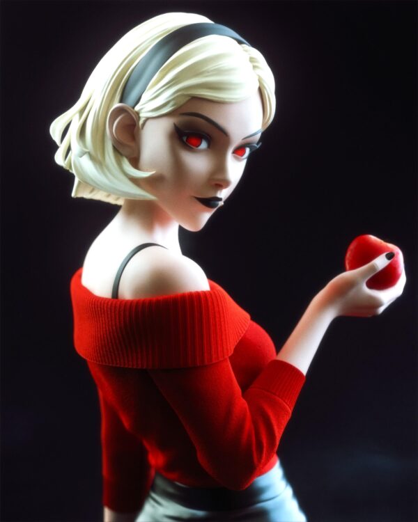 il_fullxfull.7743053775_8vpn.jpg Sabrina 3D Printed Resin Figure - Fantasy Collectible