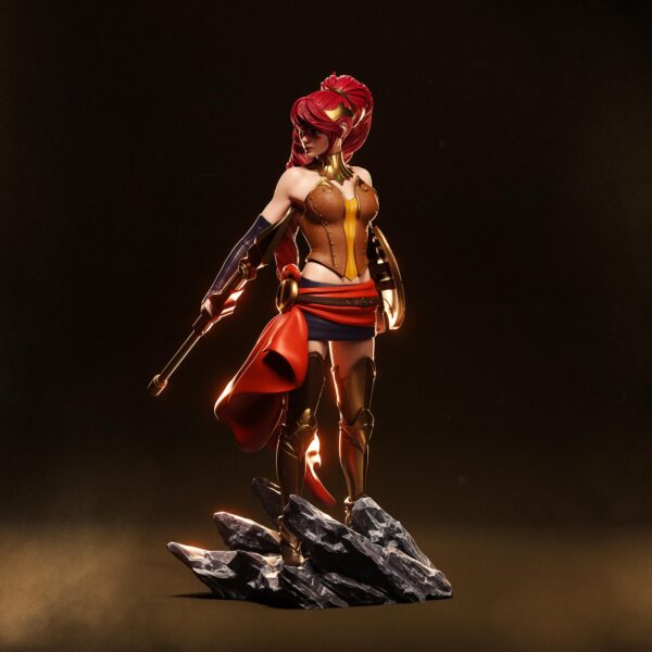 il_fullxfull.7743341341_k5gu.jpg Pyrrha Nikos Resin Figure | RWBY Collectible Action Character | Garage Kit | Unpanted 3D Printed