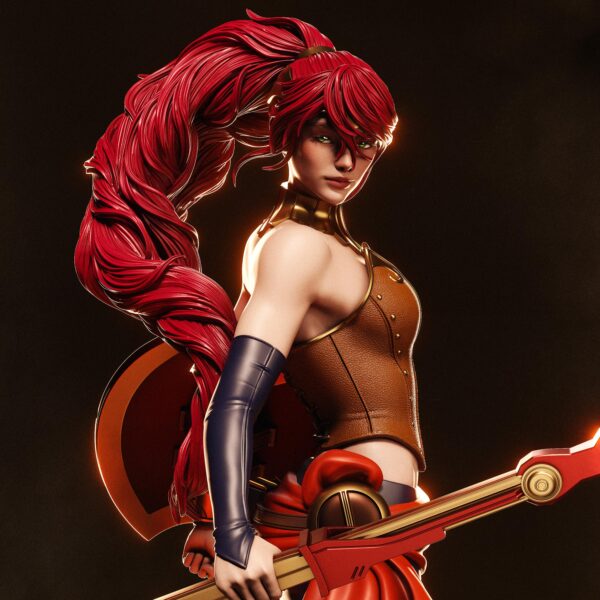 il_fullxfull.7743341619_5j0v.jpg Pyrrha Nikos Resin Figure | RWBY Collectible Action Character | Garage Kit | Unpanted 3D Printed