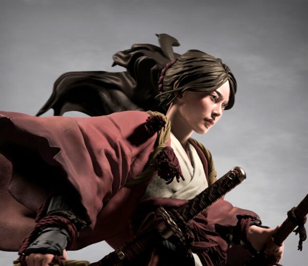 il_fullxfull.7762605271_258t.jpg Shizuka Shadow Resin Figure |Fantasy Female Samurai Ronin Collectible | Garage Kit | Unpainted 3D Print