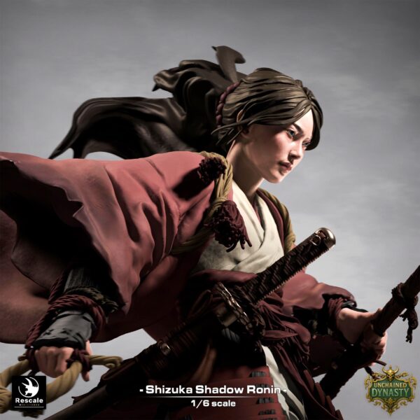 il_fullxfull.7762605425_7f9t.jpg Shizuka Shadow Resin Figure |Fantasy Female Samurai Ronin Collectible | Garage Kit | Unpainted 3D Print