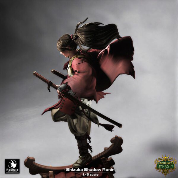 il_fullxfull.7762605433_4saq.jpg Shizuka Shadow Resin Figure |Fantasy Female Samurai Ronin Collectible | Garage Kit | Unpainted 3D Print