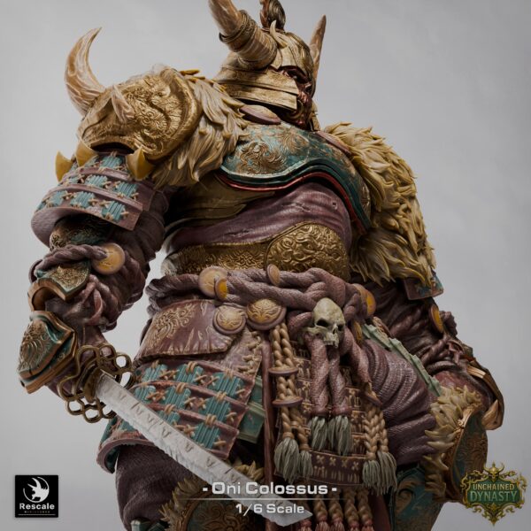 Oni Warrior Colossus XL 3D Printed Resin Figure - Fantasy Warrior Collectible