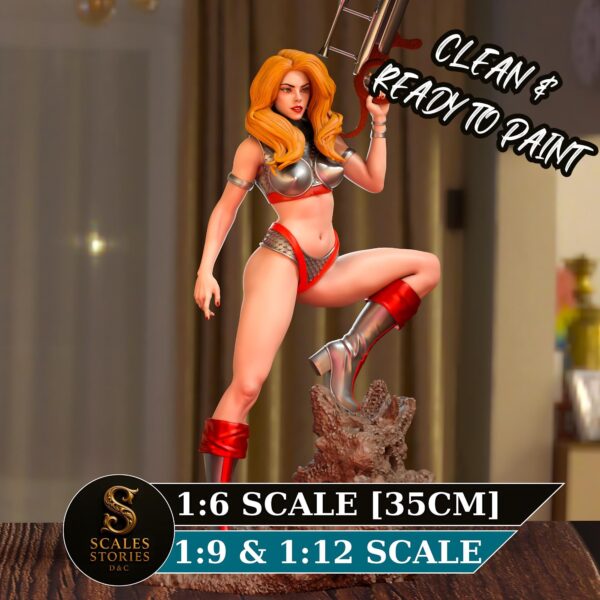 il_fullxfull.7854288402_gf64.jpg Space Heroine Resin Figure - Unpainted Resin Garage Kit - Mature Model - Sci Fi Collectible