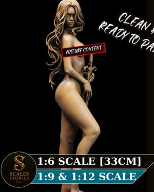 il_fullxfull.7920668654_geu8.jpg Lady of the Lake Artistic Collector Figure | Unpainted Resin Mature Model Kit | Collectible Female Guardian