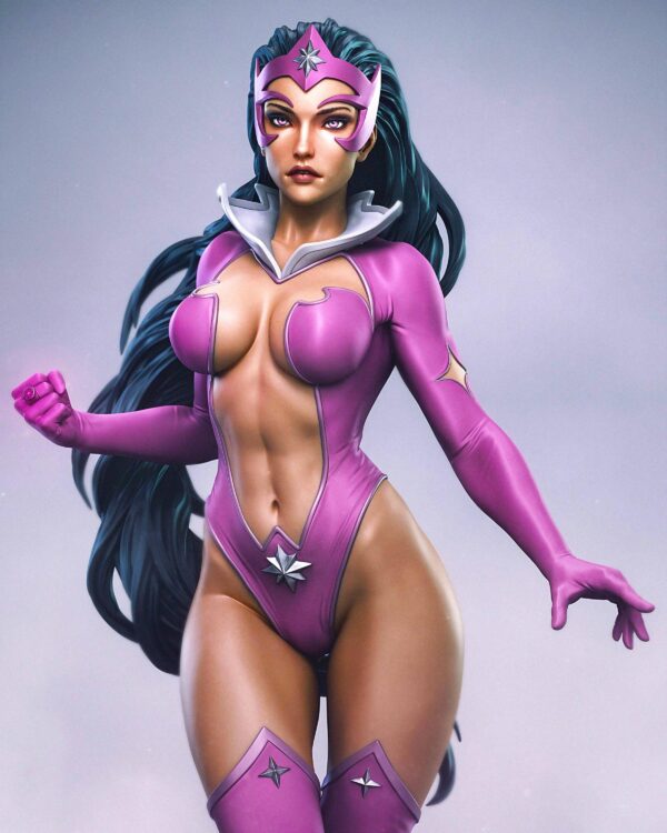 il_fullxfull.7940910172_s8d5.jpg Cosmic Guardian 3D Printed Resin Figure - Comic Collectible