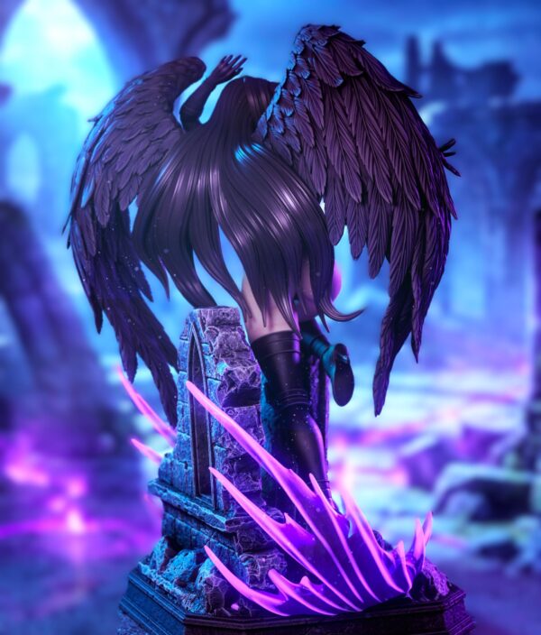 il_fullxfull.7966934174_8ci2.jpg Dark Fallen Angel Resin Figure - Unpainted 3D Printed Garage Kit - Anime Collectible