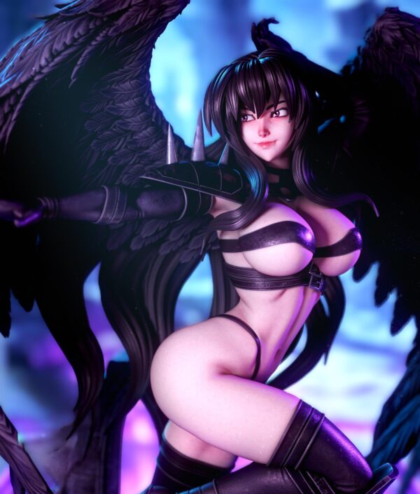 il_fullxfull.7966934268_fwhr.jpg Dark Fallen Angel Resin Figure - Unpainted 3D Printed Garage Kit - Anime Collectible