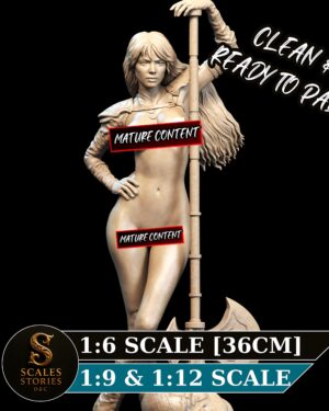 il_fullxfull.7971491905_q8na.jpg Red Sonja Artistic Collector Figure | Unpainted Resin Display Mature Model | Collectible Female Barbarian Warrior