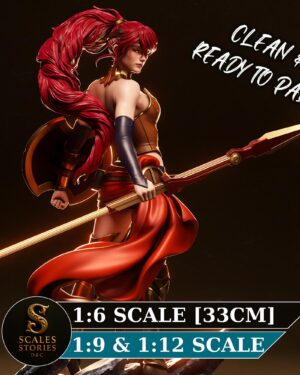 il_fullxfull.7972942088_f39q.jpg Pyrrha Nikos Resin Figure | RWBY Collectible Action Character | Garage Kit | Unpanted 3D Printed