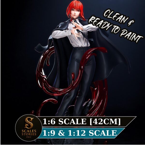 il_fullxfull.7987426423_62og.jpg Makima Resin Figure| Chainsaw Collectible Action Character | Garage Kit | Unpainted 3D Printed