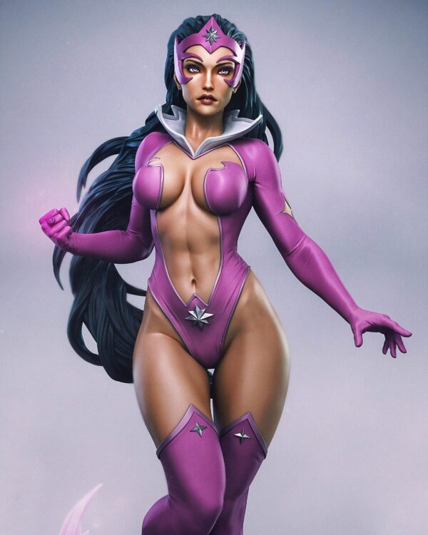 il_fullxfull.7988870913_gp8a.jpg Cosmic Guardian 3D Printed Resin Figure - Comic Collectible