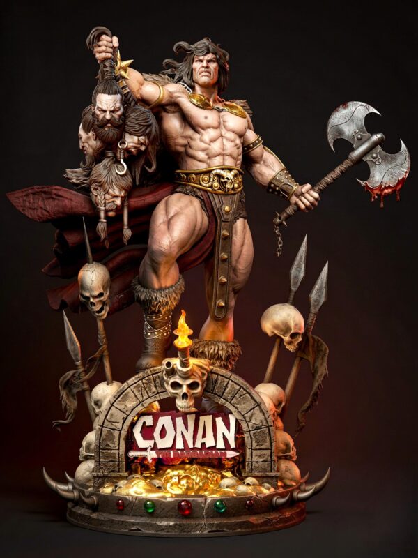 Conan The Barbarian Resin Figure | Collectible Action Character | Garage Kit | Unpainted 3D Printed