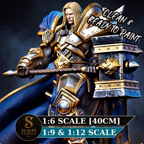 il_fullxfull.8016707232_7pvj.jpg Paladin Resin Figure - Unpainted 3D Printed Garage Kit - Fantasy Collectible