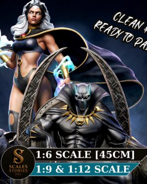 il_fullxfull.8019818930_p48u.jpg King Panther And Windrider Resin Figures | Collectible Diorama | Garage Kit | Unpainted 3D Printed