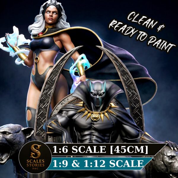 il_fullxfull.8019818930_p48u.jpg King Panther And Windrider Resin Figures | Collectible Diorama | Garage Kit | Unpainted 3D Printed