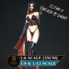 il_fullxfull.8034473244_83op.jpg Black Queen Resin Figure | Mutant Vampire Collectible | Model Kit | Unpainted 3D Printed
