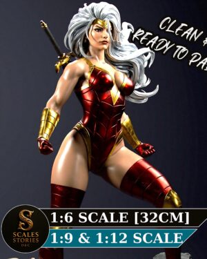 il_fullxfull.8034573616_ddcj.jpg Glory Amazon Warrior Resin Figure - Unpainted 3D Printed Garage Kit - Fantasy Collectible