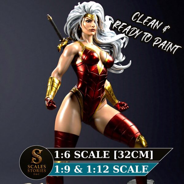 il_fullxfull.8034573616_ddcj.jpg Glory Amazon Warrior Resin Figure - Unpainted 3D Printed Garage Kit - Fantasy Collectible